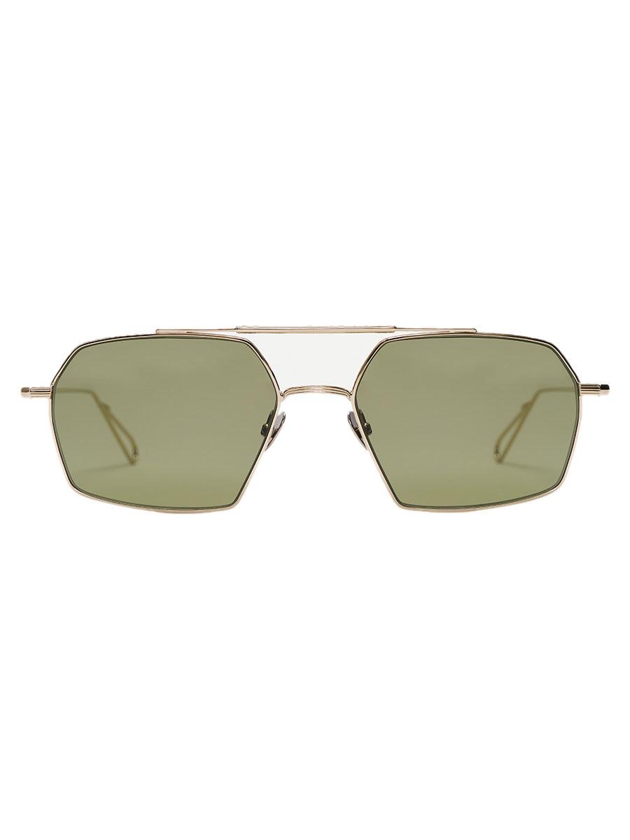 AHLEM Haussmann Grey Gold Sunglasses | sunglasscurator.com