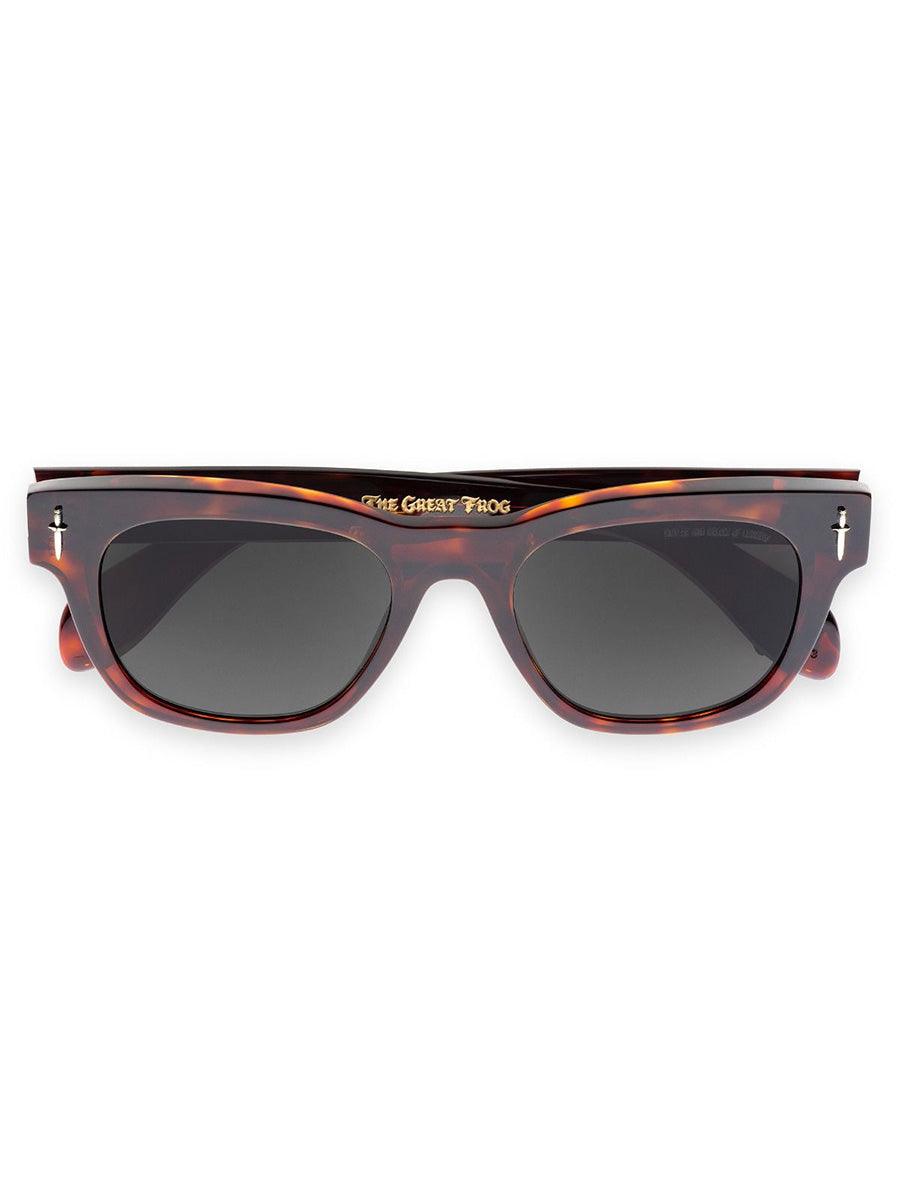 Crossbones Tiger Eye Havana sunglasses - sunglasscurator