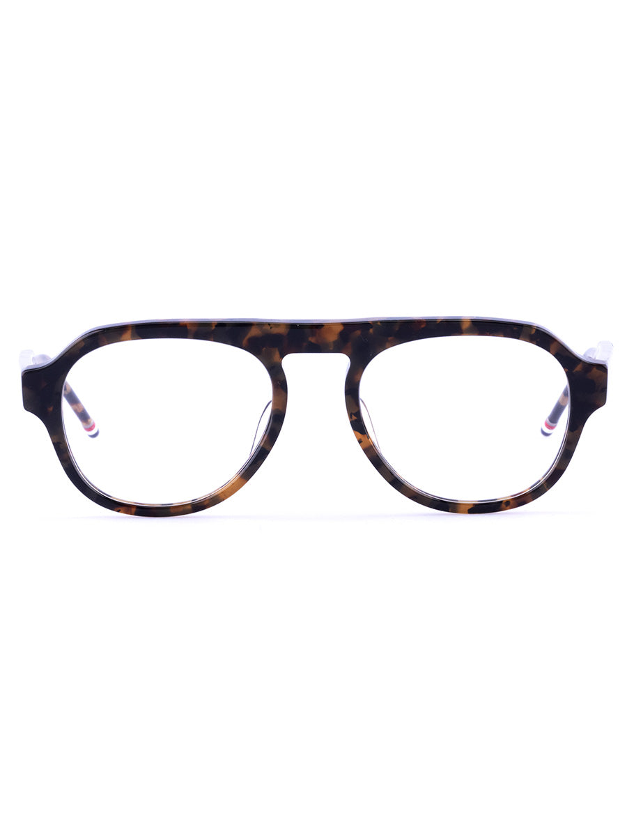 416A-205 Brown Tortoise Oval Eyeglasses