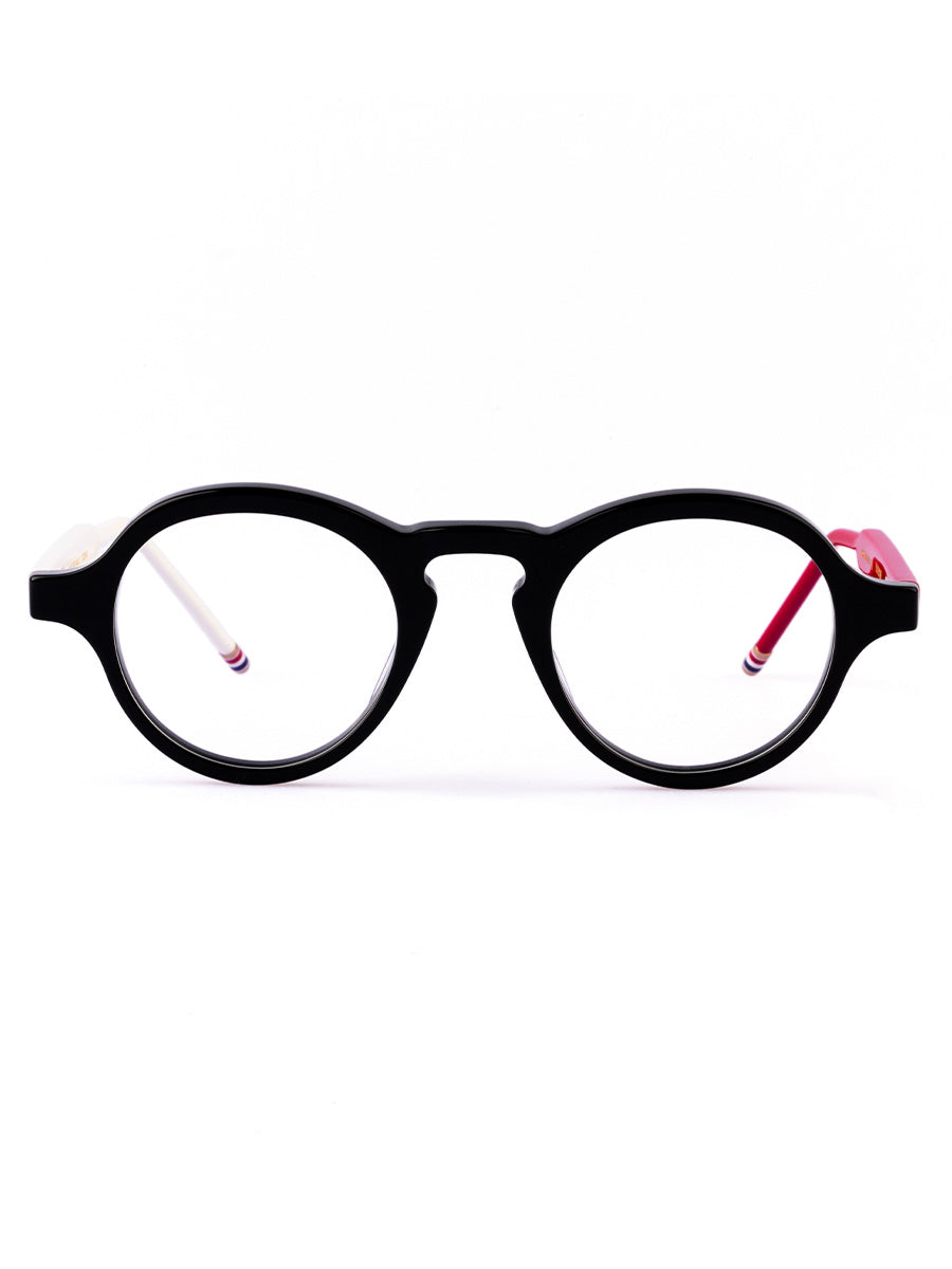 926A 964 Black Red White Round eyeglasses