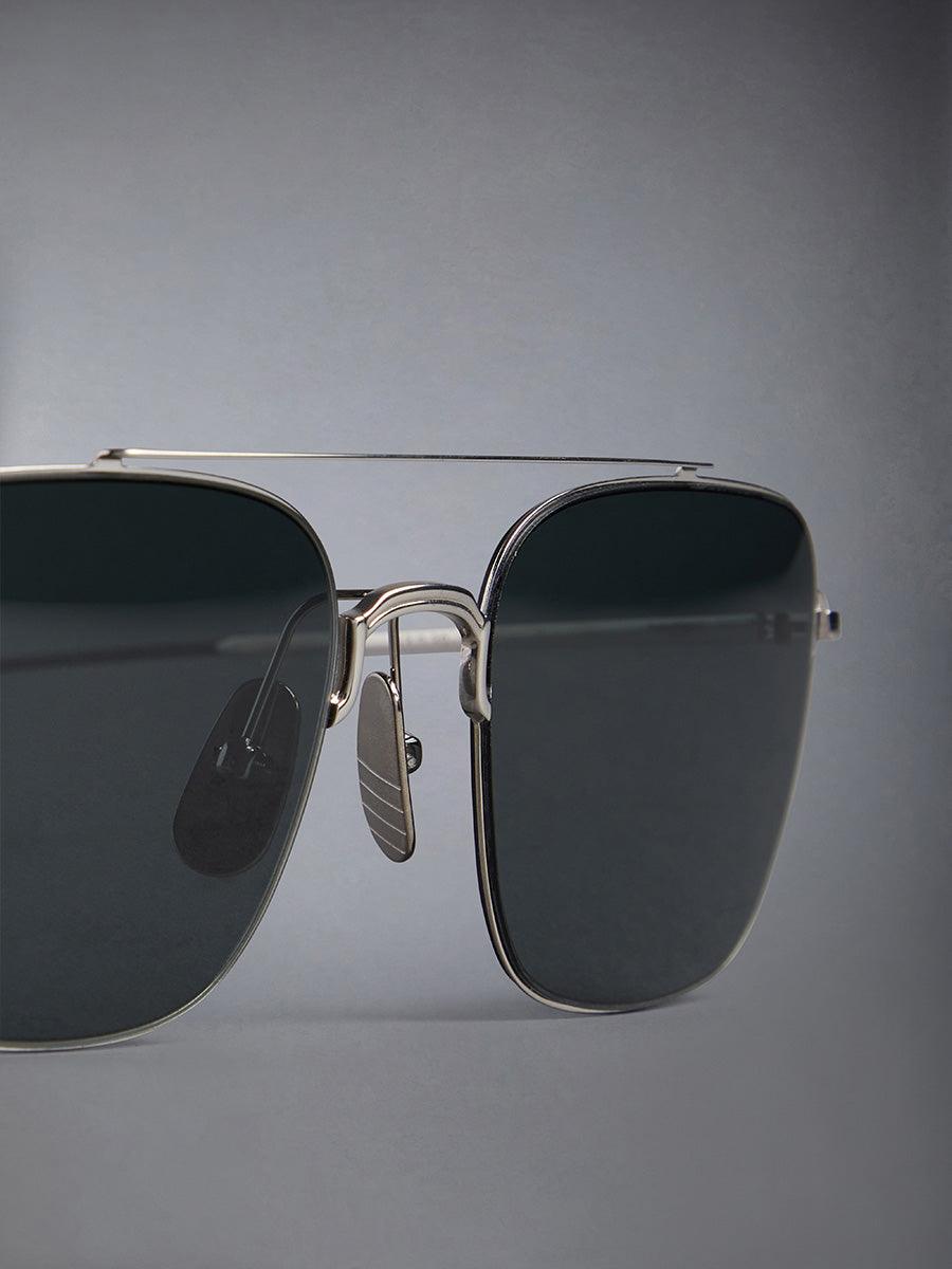 120A G0001 045 Titanium Aviator sunglasses - sunglasscurator