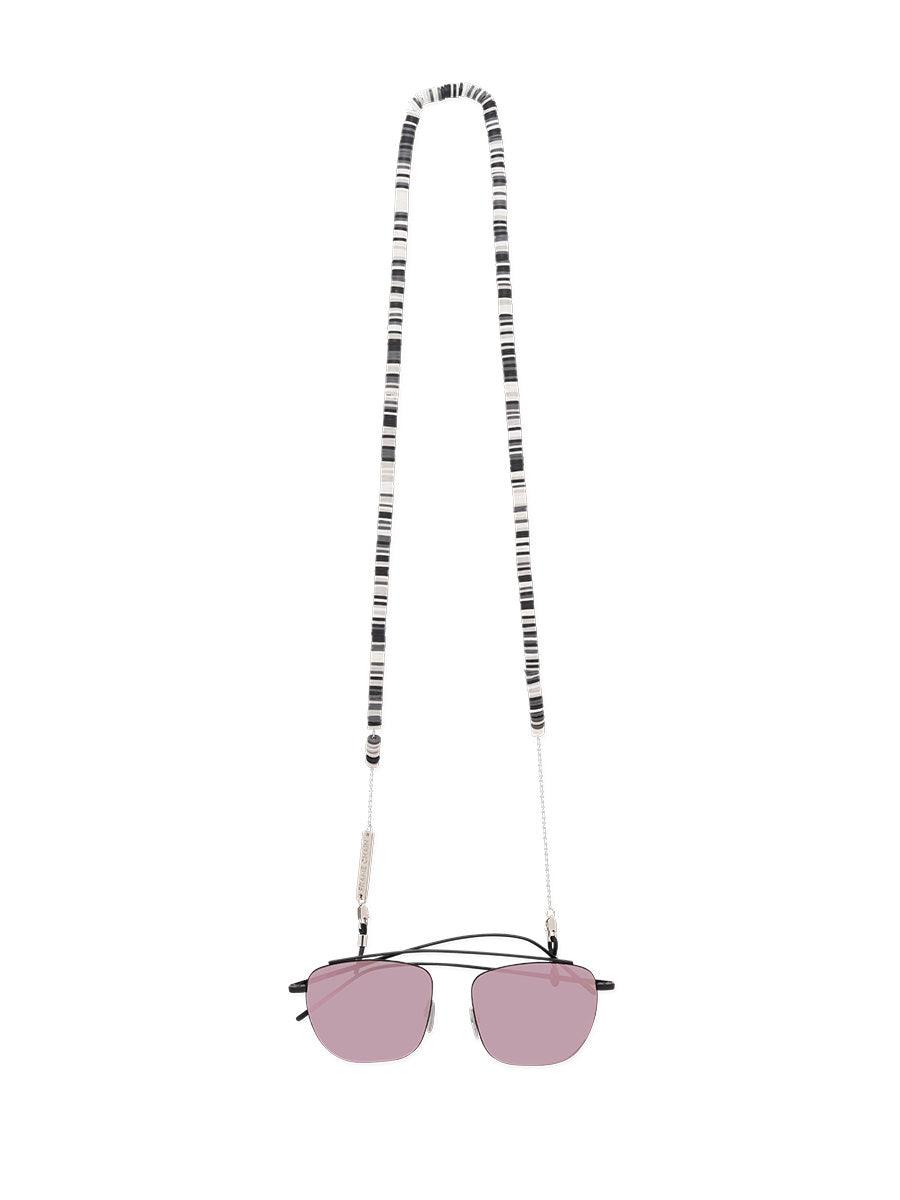 CANDY RAIN BLACK in White Gold - sunglasscurator